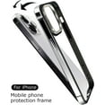 thumbnail image 2 of Compatible with iPhone 15 Pro Max Bumper Case Frame Metal Camera Protection Frame Slim Thin Soft Heat Dissipation Fashion Protection Shockproof Cover for Women Man-Titanium Blue, 2 of 9