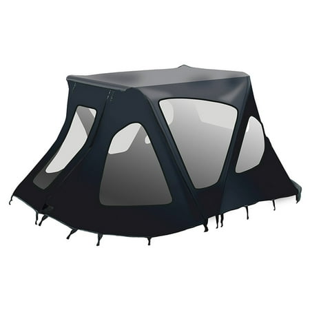 ALEKO BWTENT320BK Winter Canopy Boat Tent Rain Sun Wind Snow Waterproof Shelter Covering for Inflatable Boat,