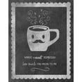 thumbnail image 2 of Clark, Erin 20x24 White Modern Wood Framed Museum Art Print Titled - Face Coffee, 2 of 4