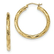 14k Yellow Gold Hoop Earrings Ear Hoops Set Fine Jewelry For Women Gifts For Her