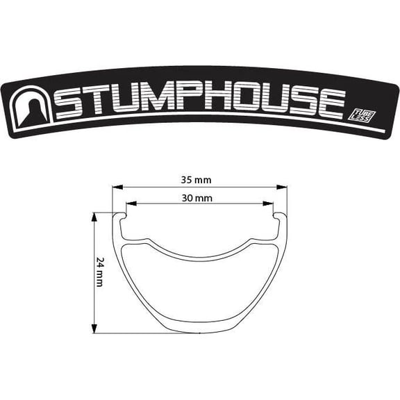 Boyd Stumphouse 27.5" Rim, 32h, Black
