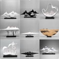 thumbnail image 3 of Modern new Chinese style rockery decoration Zhaocai porch office home crafts model room interior soft decoration My Lux Decor Round, 3 of 29