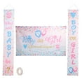 thumbnail image 1 of Banner de revelación de género Estilo rústico Poliéster ligero Seguro Inodoro Baby Shower Banner de fotos para interior y exterior, 1 of 10