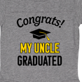 thumbnail image 3 of Inktastic Congrats! My Uncle Graduated with Cap Boys or Girls Baby Bodysuit, 3 of 4