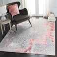 thumbnail image 2 of SAFAVIEH Meadow Derbhile Medallion Area Rug, Light Grey/Pink, 6'7" x 6'7" Square, 2 of 8
