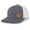 Charcoal/White, variant on Men's Scenic Mountain Outdoors Woodland Embroidered Mesh Back Trucker Hat, Charcoal/Neon Blue