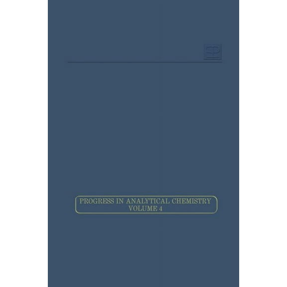 Progress in Analytical Chemistry Computers in Analytical Chemistry, Book 176, (Paperback)