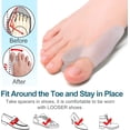 thumbnail image 4 of 8 Pack Bunion Cushion and Protector (1/2''Thick), Bunion Pads, Bunion Corrector and Bunion Relief with Gel Shield, Treat Pain in Big Toe Joint, Realign Big Toe and Relieve Bunion Pain, 4 of 5