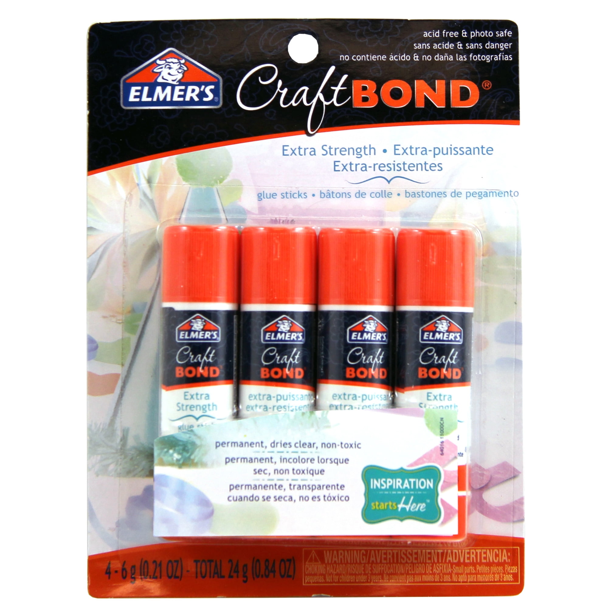 Elmer's CraftBond Extra Strength Glue Sticks, 12 Packs: 4 ct. (48 total)