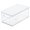 Clear/White, variant on mDesign Plastic Storage Bin Box Container with Lid and Handles - Clear/Rose Pink