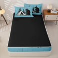 thumbnail image 4 of Homewish Kids Camping Themed Zipper Twin Comforter Sets with Fitted Sheet and 2 Pillowcases,Jungle Animal Bear Zipper Bedding Set For Boys Men,Reversible,4 Pieces, 4 of 7