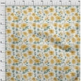 thumbnail image 3 of oneOone Cotton Cambric Fabric Leaves & Peony Floral Fabric Prints By Yard 56 Inches Wide, 3 of 4