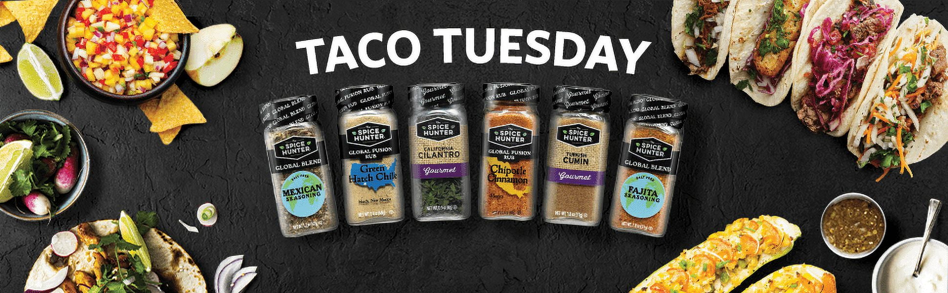 The Spice Hunter Taco Tuesday Seasoning Kit | 6 Spices and Recipe Gift Box