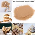 thumbnail image 5 of 1500 Pcs Unbleached Parchment Paper Baking Sheets, 4X4 Inches Non-Stick Precut Baking Parchment, Perfect for Wrapping, 5 of 5
