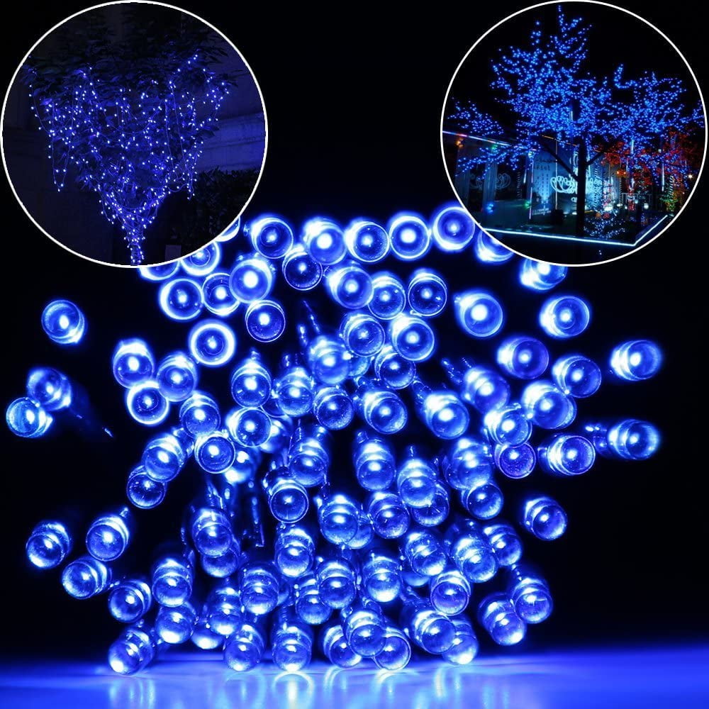Solar String Lights Blue Walmart Com Solar String Lights Blue Walmart Com