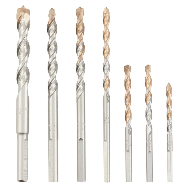 Juego de brocas para mampostería DEWALT Percussion Concrete & Block, 7 piezas