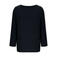 thumbnail image 5 of ShiShine Long Sleeve Shirts for Women with Pockets Tunics Tops Crew Neck Casual Lightweight Fall Spring Blouse, 5 of 6