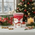 thumbnail image 6 of Fasiaou 1 Counts Holiday Red Santa Snowflake Paper Cups 16 Count Disposable Party Cups for Christmas Hot Cocoa Mulled Wine Festive Gatherings Durable Drinkware, 6 of 6