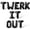 Black, variant on Letter Balloons - TWERK IT OUT 16" Inch Alphabet Letters Foil Mylar Balloon Birthday Party Banner (White)