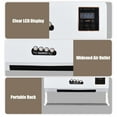 thumbnail image 3 of Heater and Air Conditioner Combo 1800W 2-in-1 Timing Function Heating and Cooling Wall Mounted Electric Air Conditioner and Heater Fan with Remote Control for Dormitory Home, 3 of 7