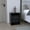 Black#2, variant on Bedside Nightstands, Augusta 2 Nightstand , End Table, Side Table Four Legs, Two Drawers -Black, Black Wooden Nightstands,Particle Board Nightstands With Storage