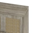 thumbnail image 5 of Modern Sideboard Buffet Accent Storage Cabinet with 4 Rattan Mesh Doors And 8 Compartments, Cupboard Console Table For Hallway, Entryway, Kitchen, 5 of 9