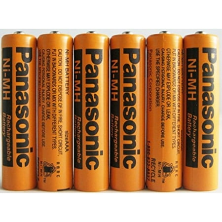 Panasonic NiMH AAA Rechargeable Battery for Cordless Phones x six 6 aaa 700 mah 1.2v