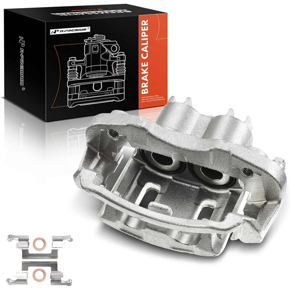 A-Premium Disc Brake Caliper Assembly with Bracket Compatible with Ford Excursion F-250 Super Duty F-350 Super Duty 2000-2005 Rear Left Driver Side