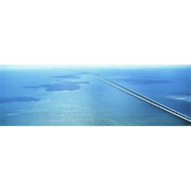 Sept Miles Pont Florida Clés FL USA Affiche Imprimée par - 36 x 12