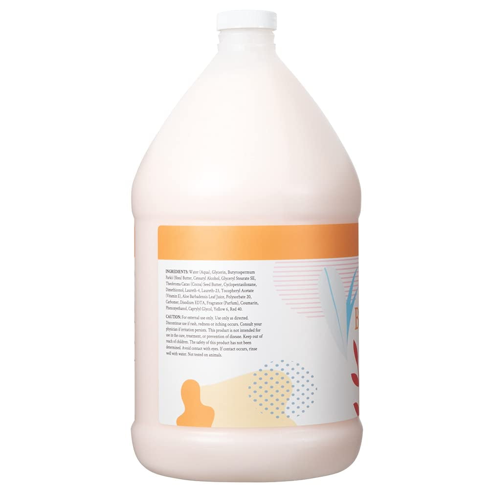Ginger Lily Farms Botanicals Coco Mango Soothing Butter Lotion, 100% Vegan, Paraben, Sulfate, Phosphate, Gluten and Cruelty-Free, 1 Gallon
