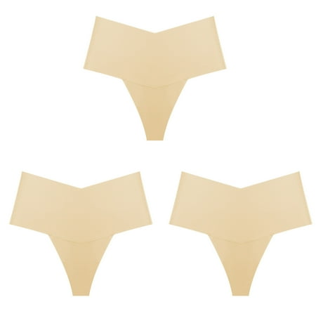 Womens Briefs Lace Silky Seamless No Show Underwear High Waisted No Show Panties Underpants Seamless High Waist Body Shaper Briefs Seamless Thong Full Coverage Soft Stretch Boxer Shorts