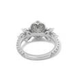 thumbnail image 6 of solitaire jewels 1CT Round Moissanite Art Deco Engagement Ring For Women, 10K White Gold, 6 of 7