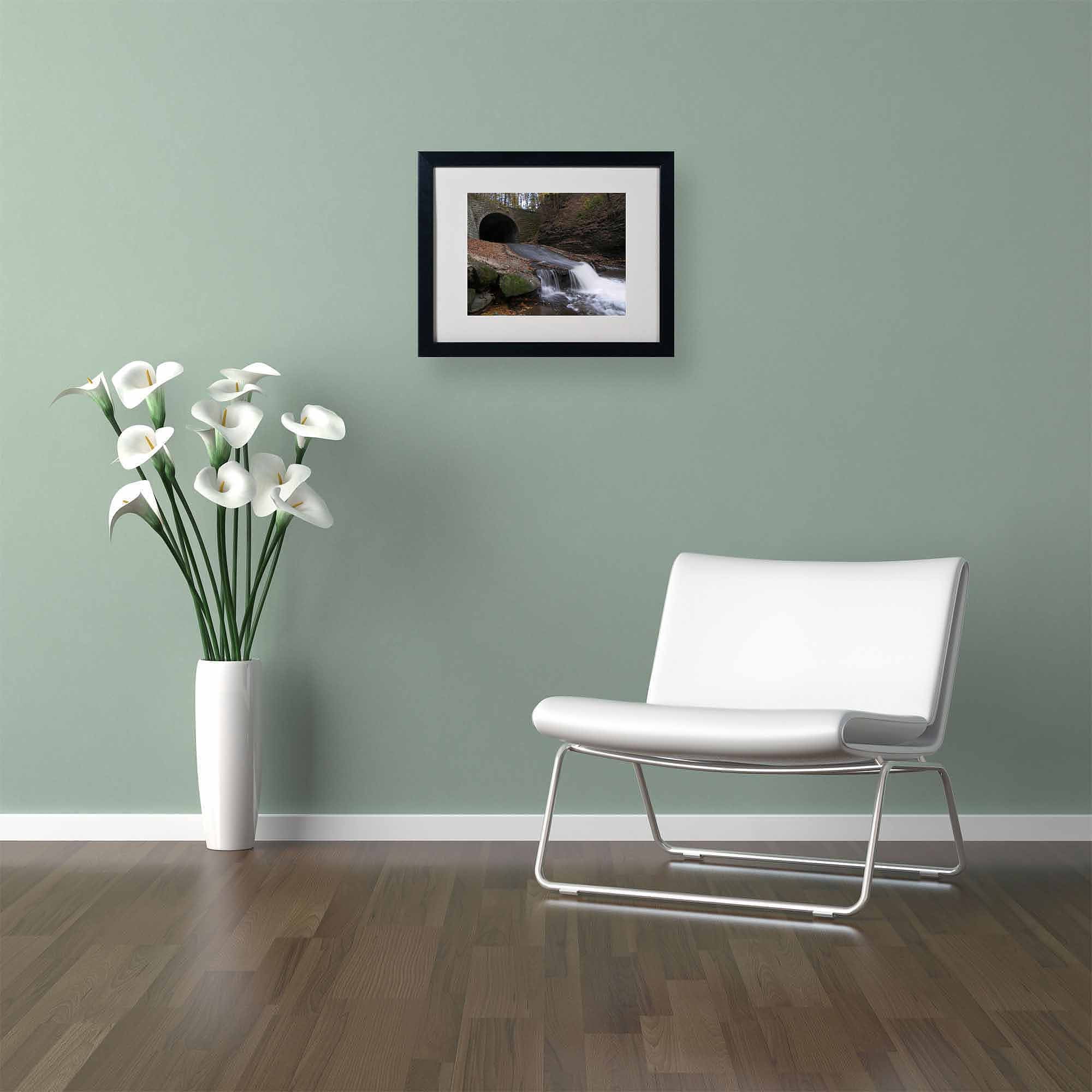 Trademark Fine Art "Monotonous Beauty" Canvas Art by Monica Fleet, White Matte, Black Frame