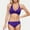 01 Purple, variant on Hicidod Womens Bikini Set Halter Padded Top Push Up Two Piece Bathing Suit Fashion Solid High Waisted Full Coverage Swimsuit
