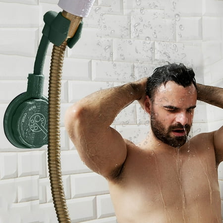 

Loopsun Cleaning Supplies Adjustable Rotatable Shower Head Wall Mount Holder No-Punching Shower Rack