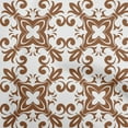 thumbnail image 1 of oneOone Cotton Jersey Brown Fabric Asian Block Floral Fabric For Sewing Printed Craft Fabric By The Yard 58 Inch Wide, 1 of 4