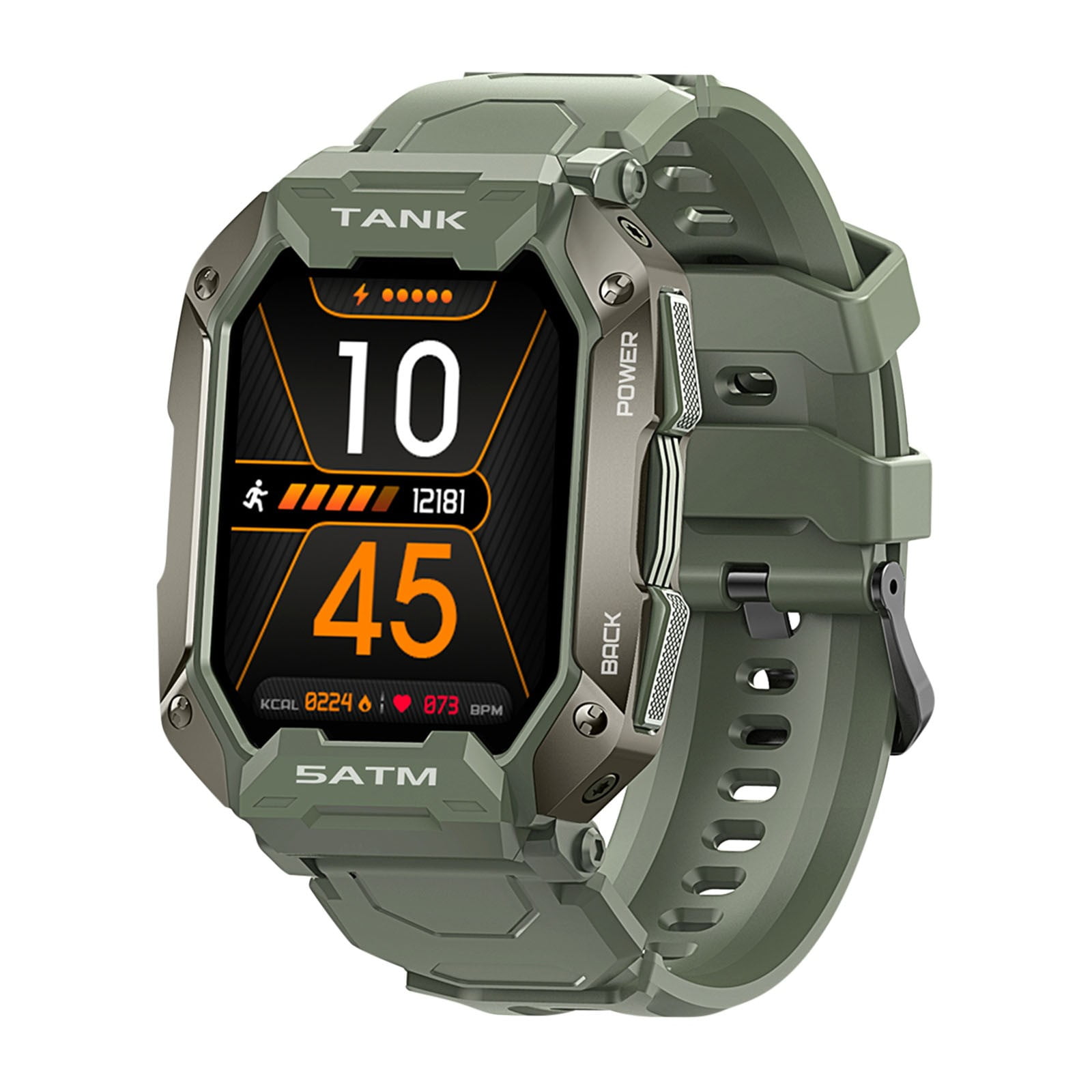 Waiimak Kospet Tank M1 Large Screen Smart Watch Heart Rate Blod Pressure Bluetooth For Arm View Monitor 5Atm Ip69K Waterproof Watch