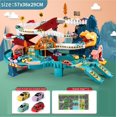 thumbnail image 1 of Children's Electric Rail Car Dinosaur Panshan Track Highway 2 In 1/3 In 1 City Car Building Stairs Climbing Toy Set Kid Gift, 1 of 5