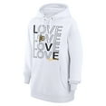 thumbnail image 2 of Women's G-III 4Her by Carl Banks  White Boston Bruins Hockey Love Fleece Pullover Hoodie, 2 of 3