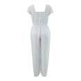 thumbnail image 2 of Ropa Playa Ocean Pacific para Mujer Jumpsuit Manga Corta Cuello V Rayas Multicolor Talla EG, 2 of 4