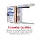 thumbnail image 5 of Johnson Hardware 1601218P Juego de herrajes para puertas plegables de acceso 100% completo, 5 of 5