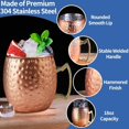 thumbnail image 3 of Moscow Mule - Juego de 6 tazas de acero inoxidable chapado en cobre, para bebidas frías, 3 of 4