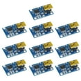 thumbnail image 1 of 10pcs For TP4056 Lithium Battery Charging Module & Micro USB Interface, 1 of 8