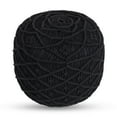 thumbnail image 3 of Loft Lyfe Pouf en Fil de Coton Massiah, Noir, 3 of 6