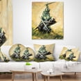 thumbnail image 4 of Designart The Duel - Modern Throw Pillow - 12x20, 4 of 5