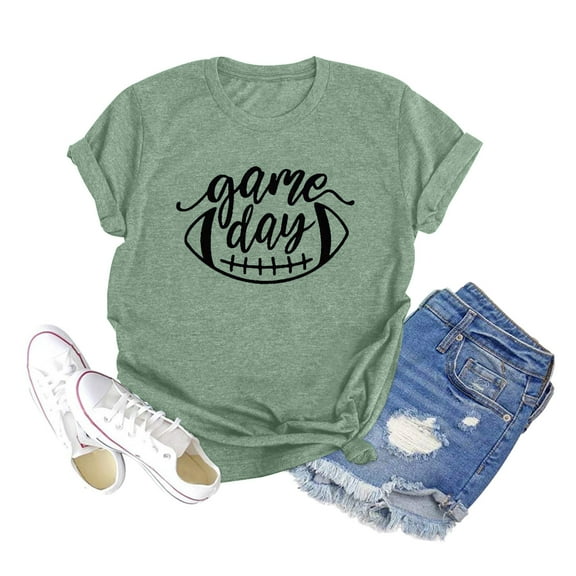 Women Casual Letters Print Shirt O-Neck Short Sleeve Tee Tops Tunic Long Sleeve Layering T Long Sleeve Shirts for Tall Women Tall Womens Shirts Raglan Short Sleeve Shirt Women Long Sleeve Running Tee