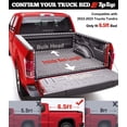 thumbnail image 4 of Tiptop Soft Folding Tonneau Cover Truck Bed For 2022 2023 Toyota Tundra 6.5ft Bed (78.7") w/ Deck Rail System | TPX3 |, 4 of 7