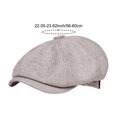 thumbnail image 2 of Jiibva Men's Breathable Octagonal Cap Vintage Newsboy Hat Casual Beret Hat Fashion Hip Hop Cap Street Cap for Spring Summer, 2 of 7