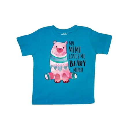 

Inktastic My Mimi Loves Me Beary Much with Cute Bear Gift Toddler Boy or Toddler Girl T-Shirt