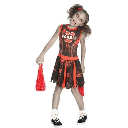 Morris Costumes MR143177 Undead Cheerleader Child Costume, Medium